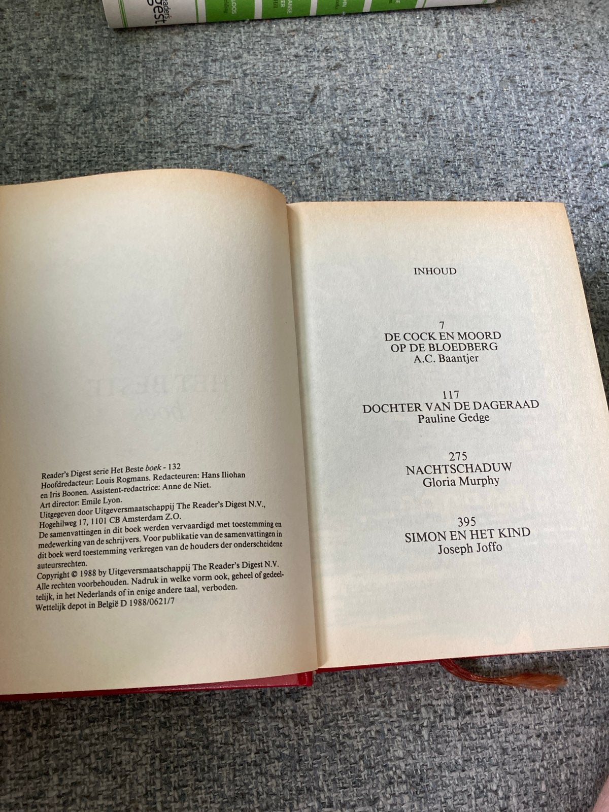Reader's Digest Het Beste Boek - 132 (1988), Boeken, Ophalen of Verzenden, Gelezen, Nederland