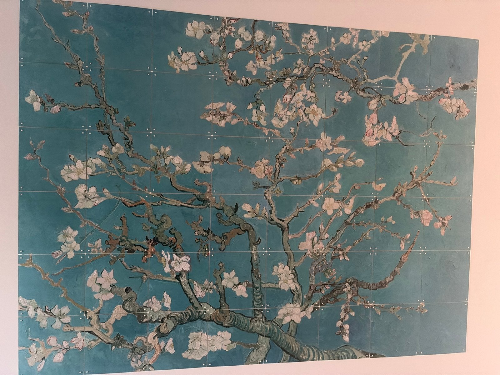 Wanddecoratie: Amandelbloesem van Van Gogh (tegels), Ophalen, Zo goed als nieuw, Wandtegel, Blauw