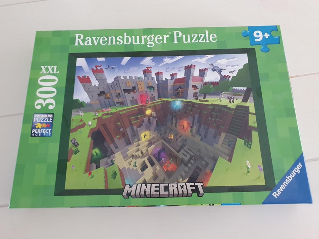 Ravensburger Minecraft XXL Legpuzzel 300 stukjes, Ophalen, Minder dan 500 stukjes, Zo goed als nieuw, Legpuzzel