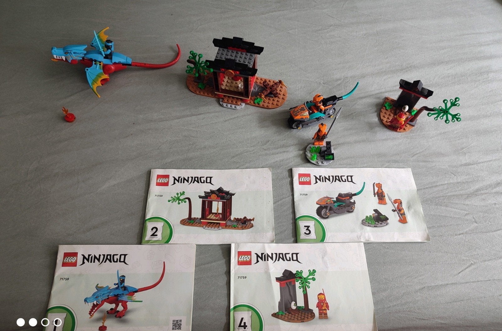 NINJAGO set 71759 Ninja Drakentempel  helemaal compleet, Ophalen, Lego, Zo goed als nieuw, Compleet