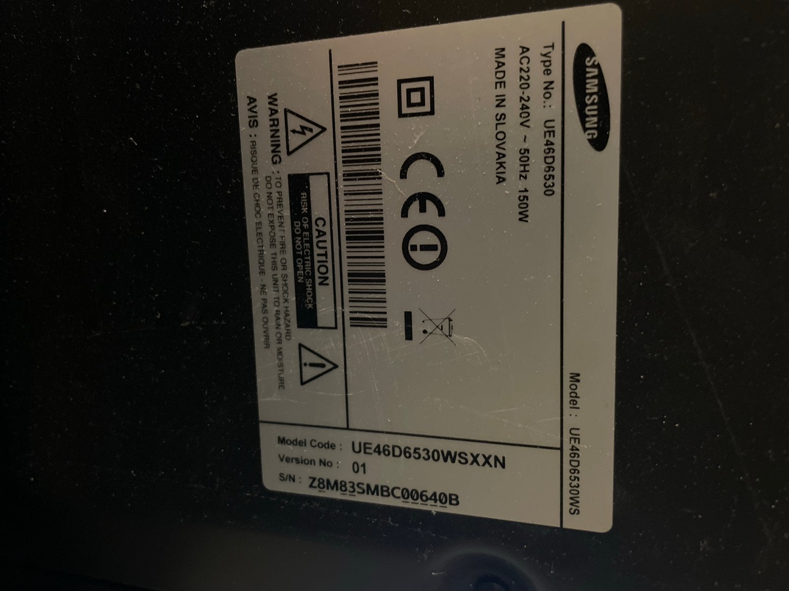 Samsung 3D TV Voedingsprintplaat (Gebruikt, Getest), Ophalen, Gebruikt, Samsung