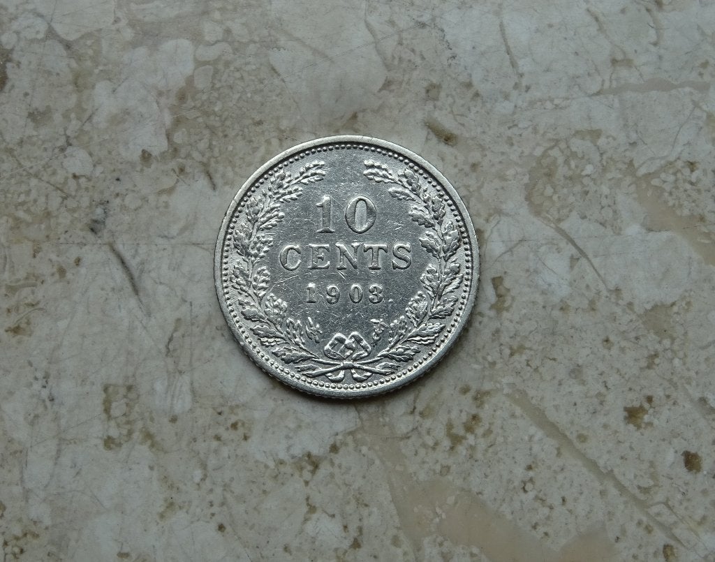 10 cent 1903, Verzenden, Zilver, 10 cent, Koningin Wilhelmina