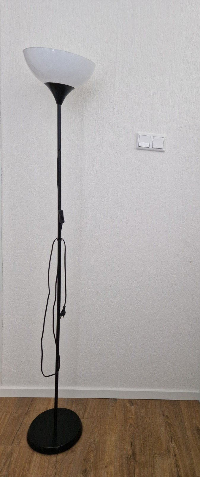 IKEA LED Vloerlamp met E27 fitting, 190 cm hoog, Ophalen, Gebruikt, E27 (groot), Metaal