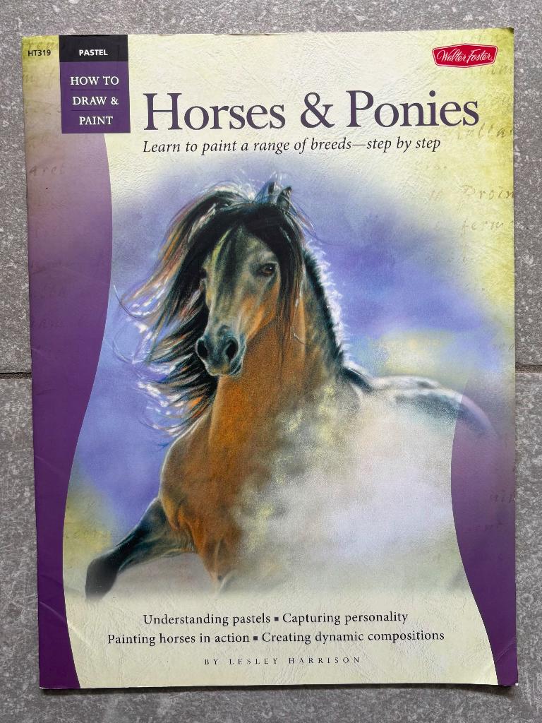 Pastel how to draw and paint horses en ponies (A3 boekje), Boeken, Verzenden, Zo goed als nieuw, Tekenen en Schilderen