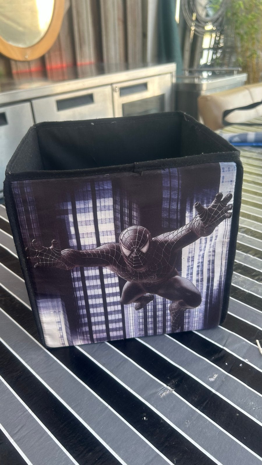 Spiderman Opbergdoos - Linnen, Overige materialen, Minder dan 50 cm, Gebruikt, Ophalen of Verzenden