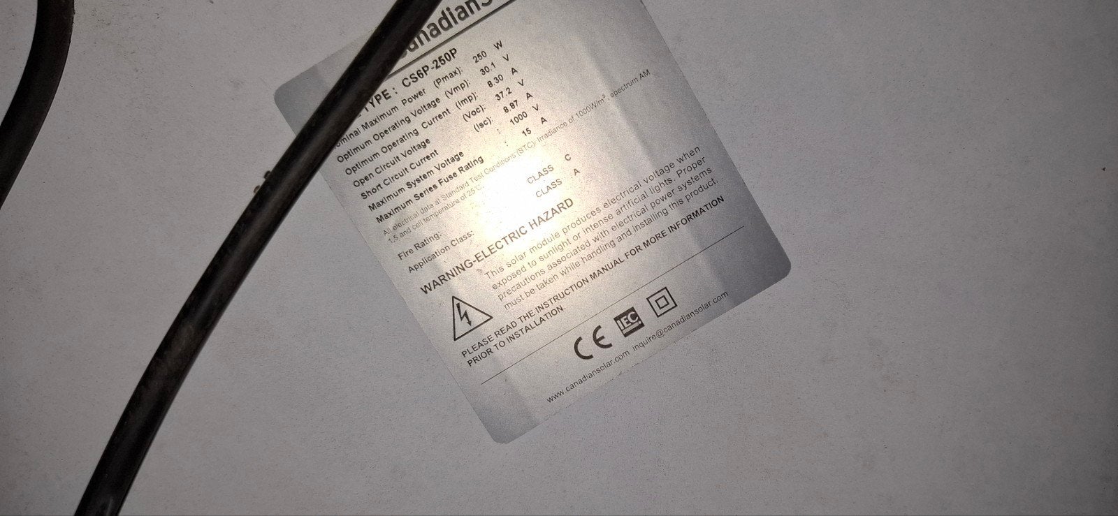 16 zonnepanelen, Ophalen
