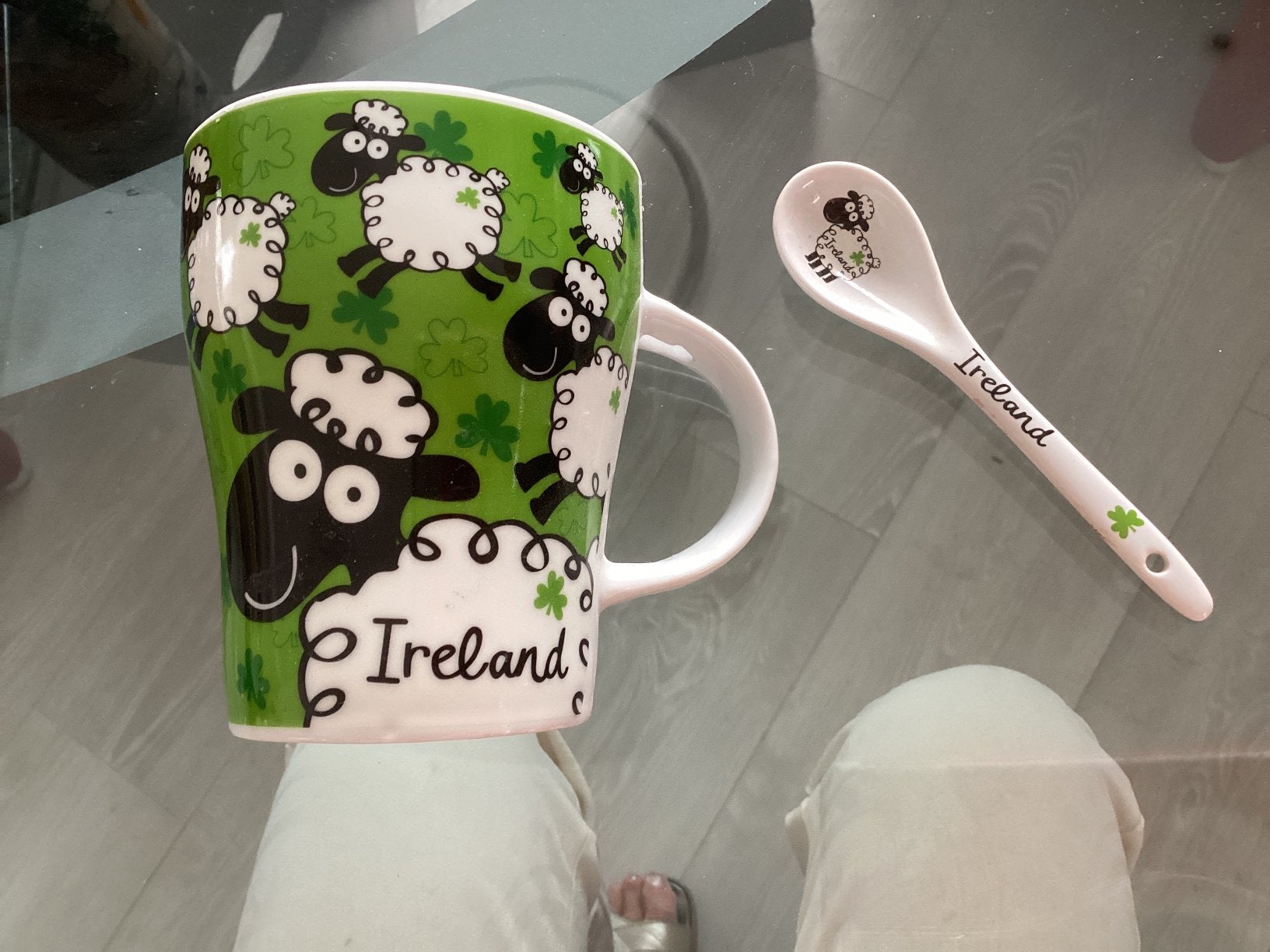 Ierland Schaap beker met lepel (T), Verzamelen, Ophalen of Verzenden, Zo goed als nieuw, Gebruiksvoorwerp