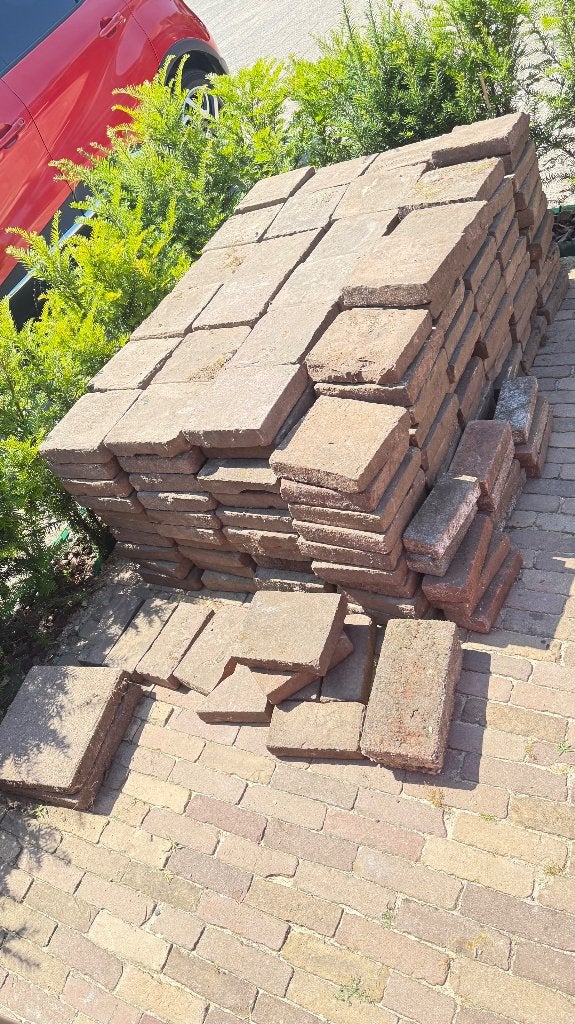 Tuin tegels, Tuin en Terras, Ophalen, Gebruikt, Beton, Terrastegels