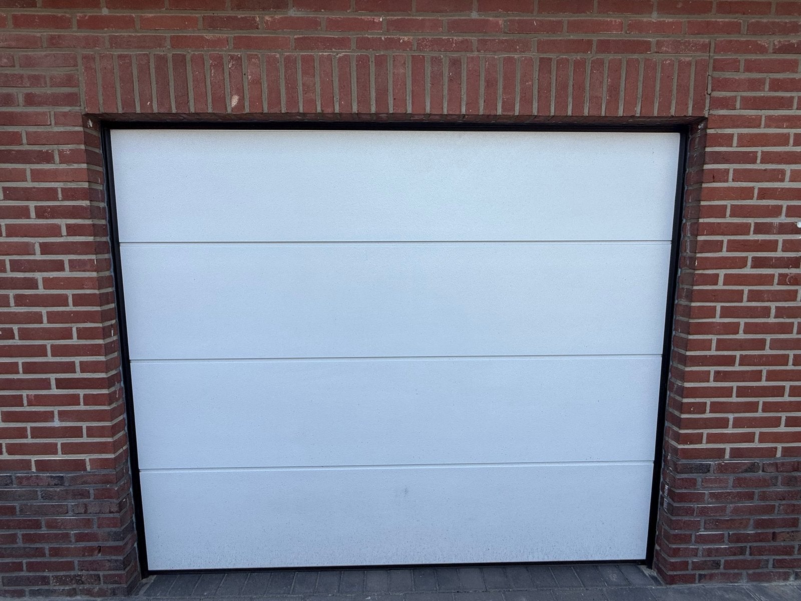 Garagedeur met elektrische opener, 236x200 cm, Ophalen, Gebruikt, 120 cm of meer, Garagedeur