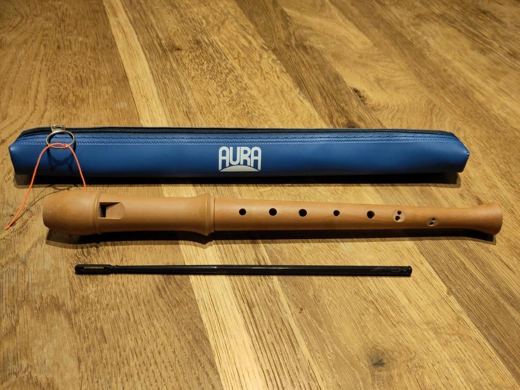 Aura S3B Sopraanblokfluit Barok met hoes, Muziek en Instrumenten, Blaasinstrumenten | Blokfluiten, Ophalen of Verzenden, Gebruikt