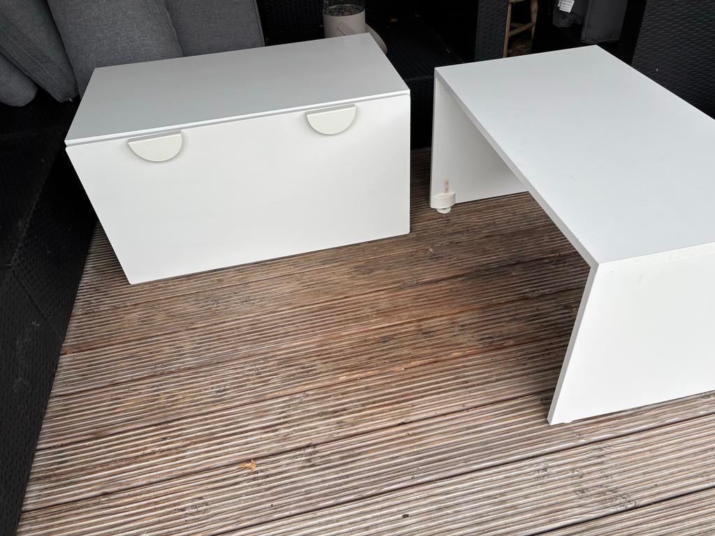 Speelgoedkist met buro (IKEA Smastad), Ophalen, Gebruikt