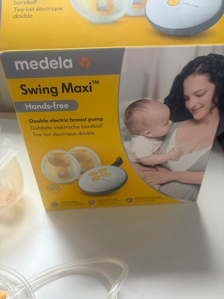 Medela Swing Maxi Hands-free Dubbele Elektrische Borstkolf, Ophalen of Verzenden, Zo goed als nieuw