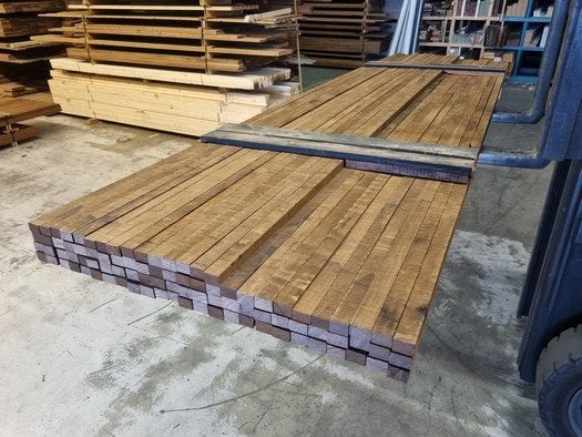 324 meter hardhouten latten fijnbezaagd - nr: HP205, Tuin en Terras, Ophalen, Overige typen, Nieuw, Hardhout