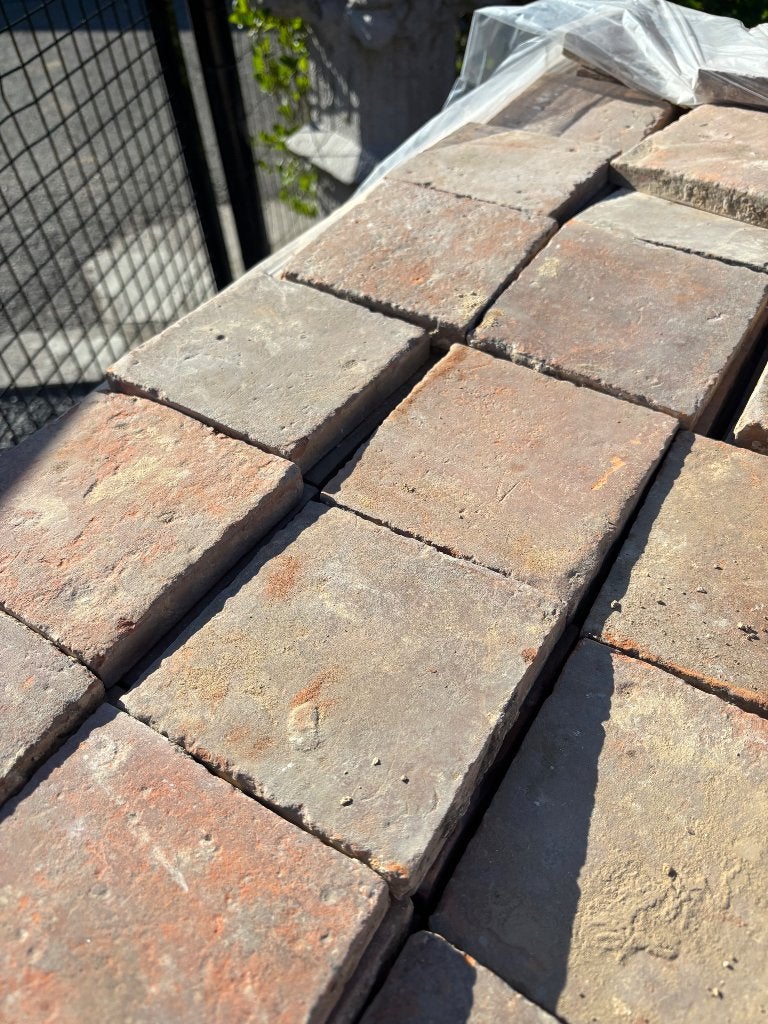 Lot Antieke terracotta tegels. Voor info BELLEN 0474220705, Ophalen
