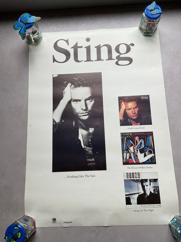 Posters Sting, Audio, Tv en Foto, Fotografie | Fotolijsten, Ophalen, Zo goed als nieuw
