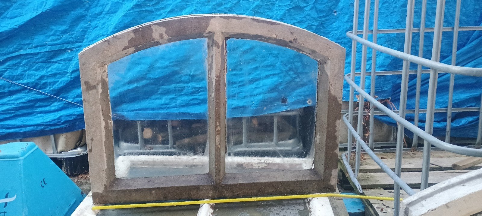 4 stuks originele betonnen stal ramen, Doe-het-zelf en Verbouw, Overige materialen, Gebruikt, Overige typen, Minder dan 75 cm