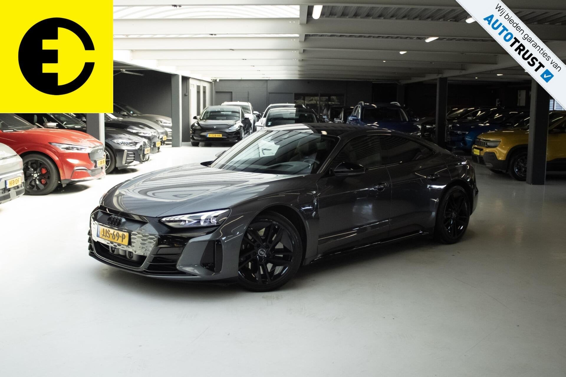 Audi e-tron GT RS 93 kWh | 600 PK | B&O | RS Stoelen | Pano, Auto's, Automaat, Gebruikt, Zwart, 93 kWh