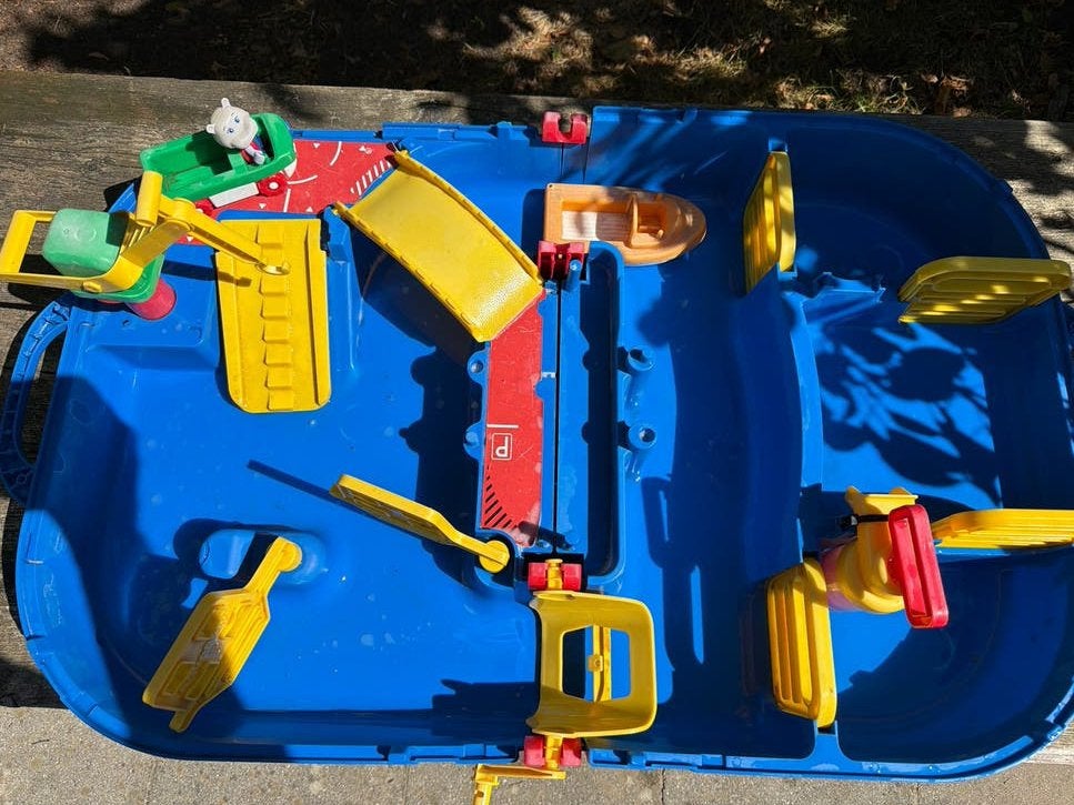 AquaPlay Waterbaan Speelset - waterpomp/rad en sluizen, Ophalen, Gebruikt