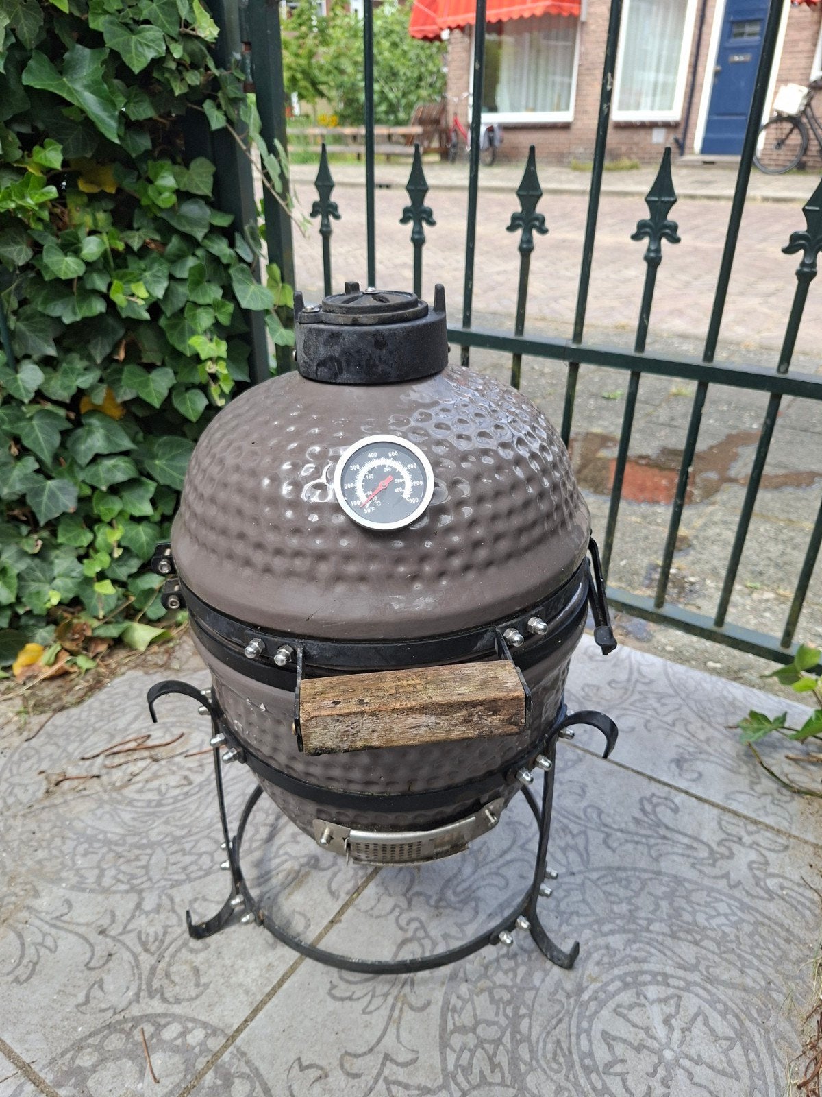 Compacte Kamado BBQ met thermometer, Ophalen, Gebruikt, Onbekend