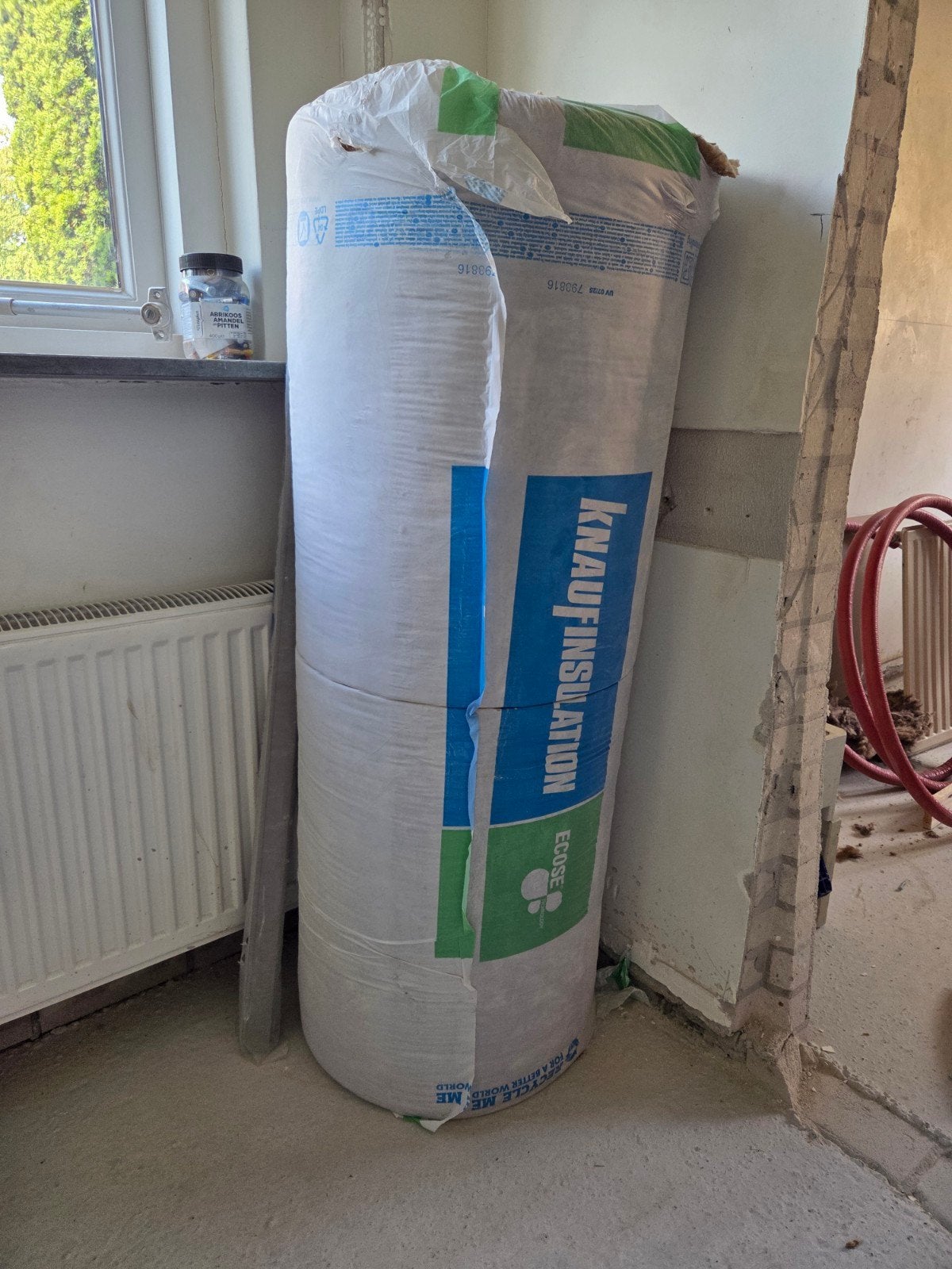 2 rollen Knauf Naturoll 035 Glaswol isolatie 140mm dik, Ophalen, 12 cm of meer, Nieuw, 15 m² of meer