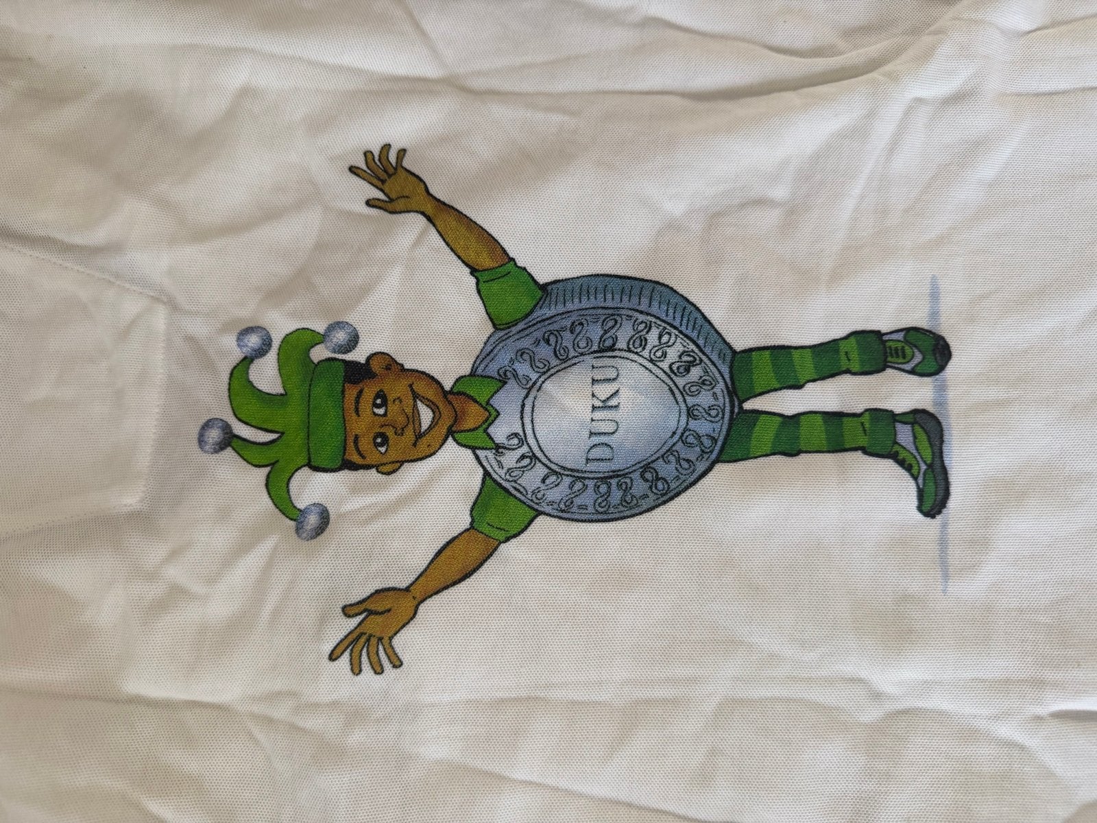 Polo De Surinaamsche Bank met Duku pop - Maat S, Wit, Ophalen of Verzenden, Korte mouw, Maat 36 (S)