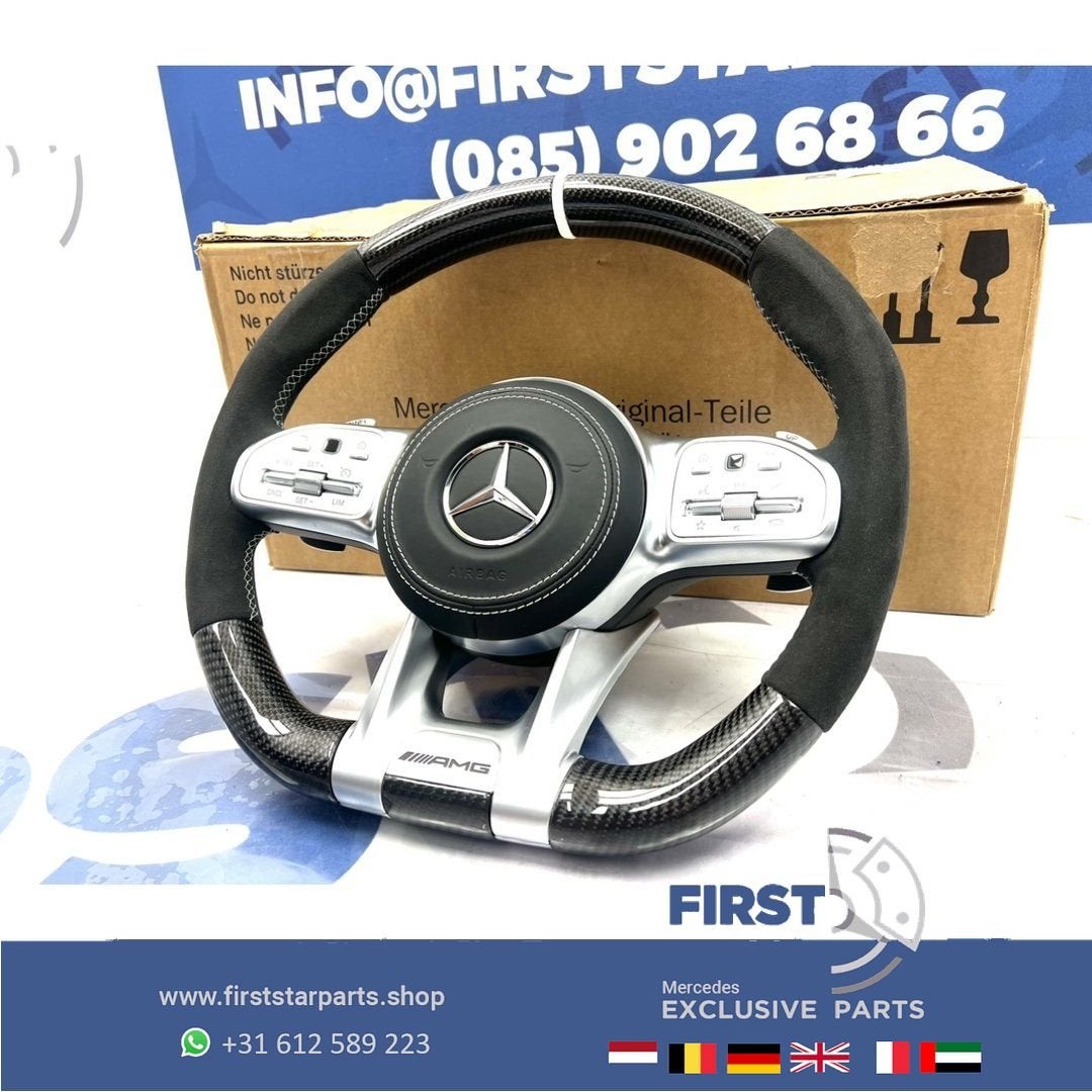 2022 AMG CARBON STUUR + AIRBAG A45 CLA45 C63 E63 GLC63 GLE63, Gebruikt, -, Verzenden, -