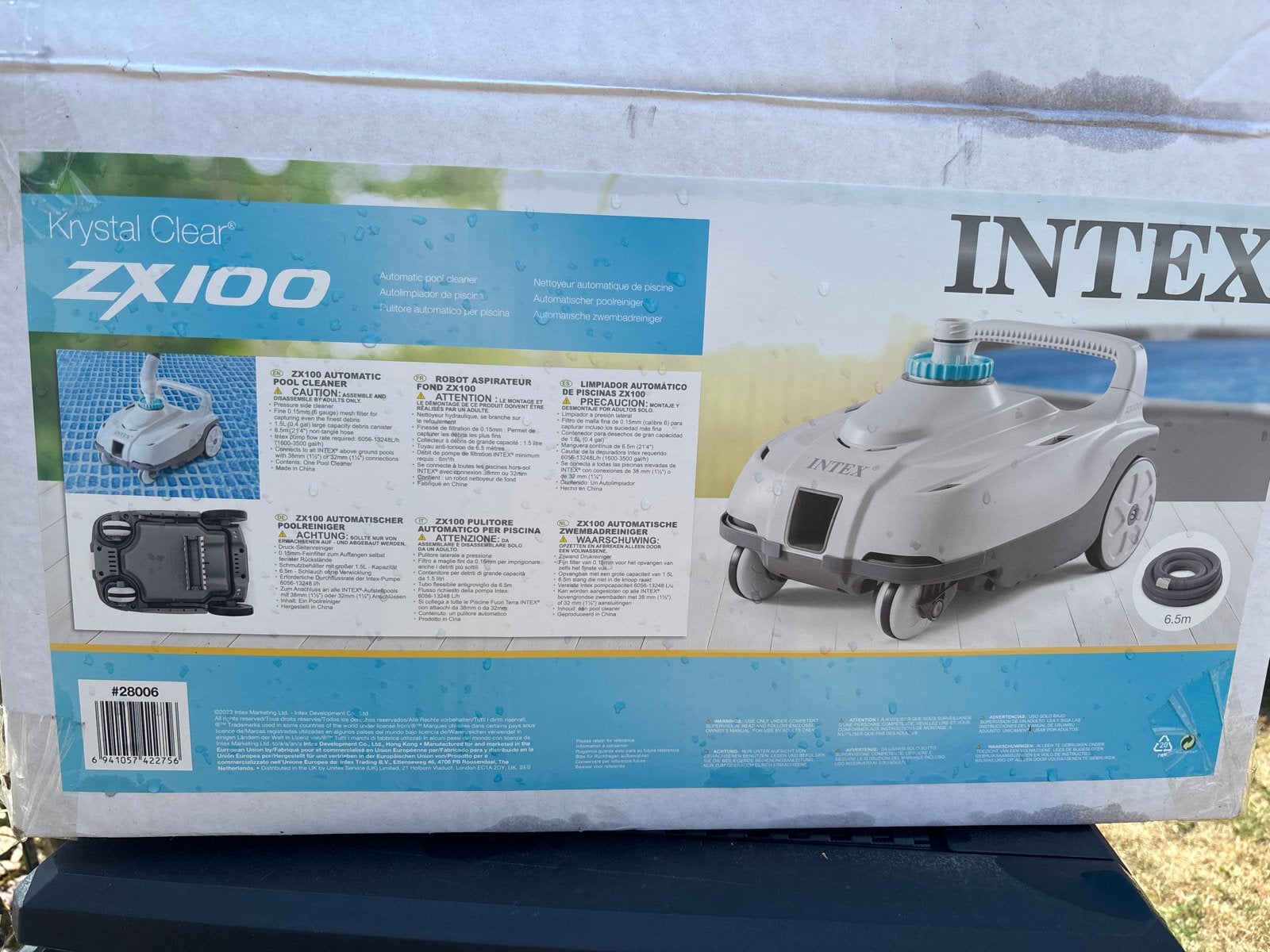 Intex Krystal Clear ZX100 Automatische Zwembadreiniger, Ophalen of Verzenden, Zo goed als nieuw, Overige typen