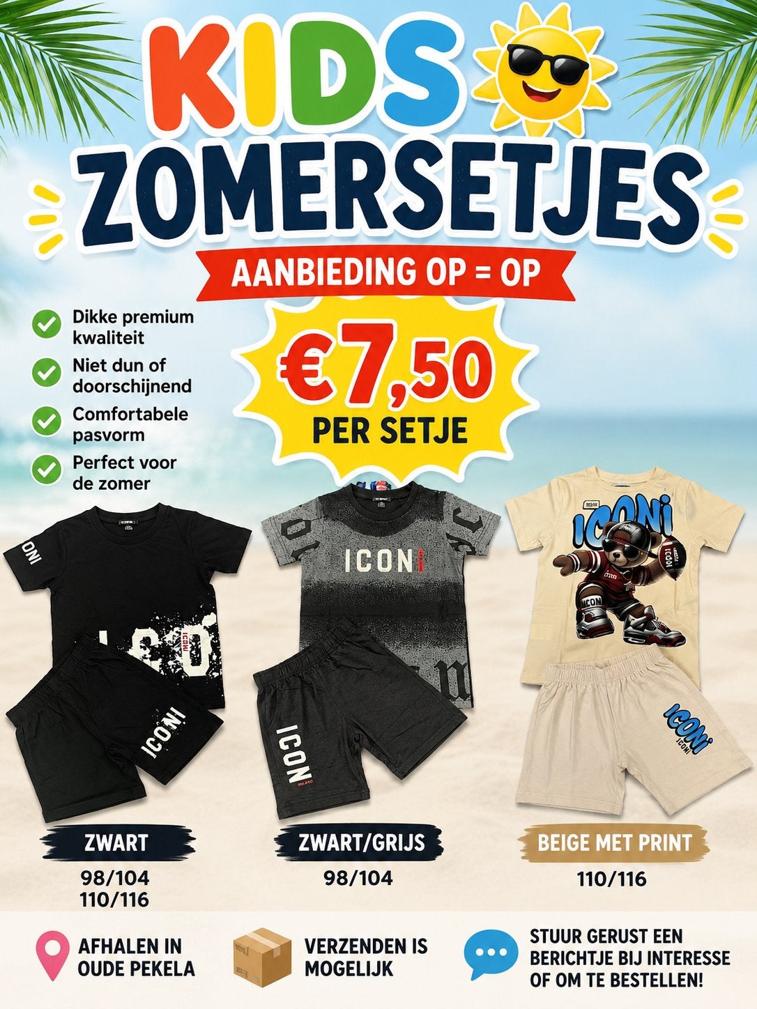 Leuke zomersetjes nu scherp geprijsd, Ophalen of Verzenden, Nieuw