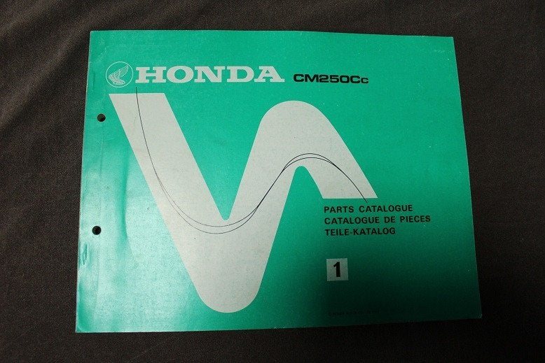 Honda CM250Cc 1982 motorcycle parts catalogue CM250 custom, Ophalen of Verzenden, Honda