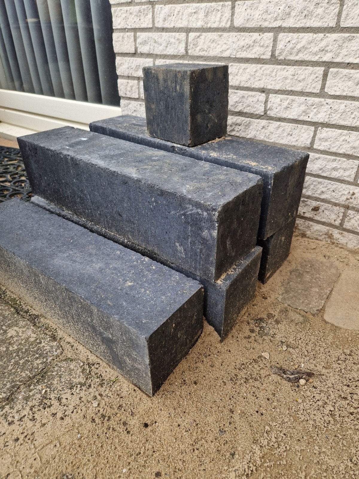5 betonnen blokken 60x15x15 cm, Ophalen, Overige typen, Nieuw, Minder dan 5 m²