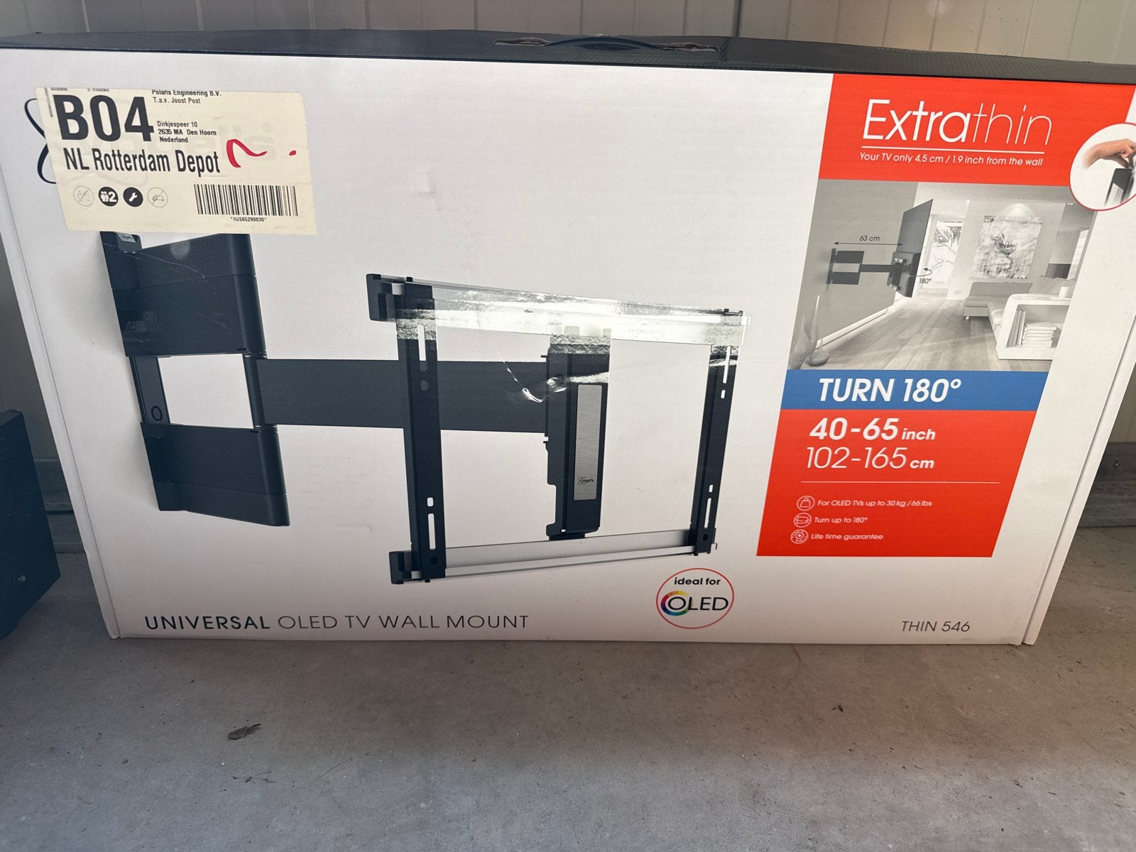Vogel's THIN 546 Universele OLED TV Muurbeugel 40-65 inch, Audio, Tv en Foto, Televisie-accessoires, Ophalen of Verzenden, Nieuw