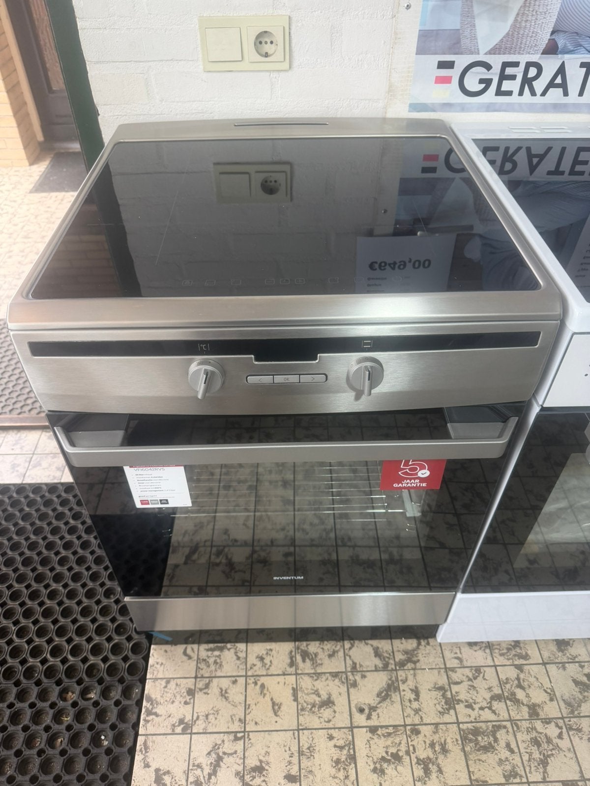 Inductie fornuis rvs nieuw 65 liter oven
