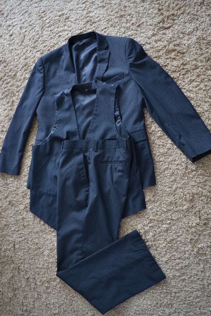 V&D LIV Collection driedelig pak maat 52 (zgan), Kleding | Heren, Maat 52/54 (L), LIV, Ophalen of Verzenden, Zo goed als nieuw