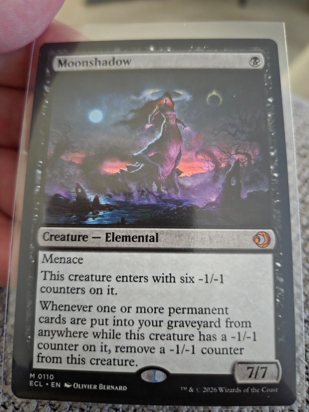 Mtg Moonshadow, Hobby en Vrije tijd, Verzamelkaartspellen | Magic the Gathering, Ophalen of Verzenden, Nieuw, Losse kaart