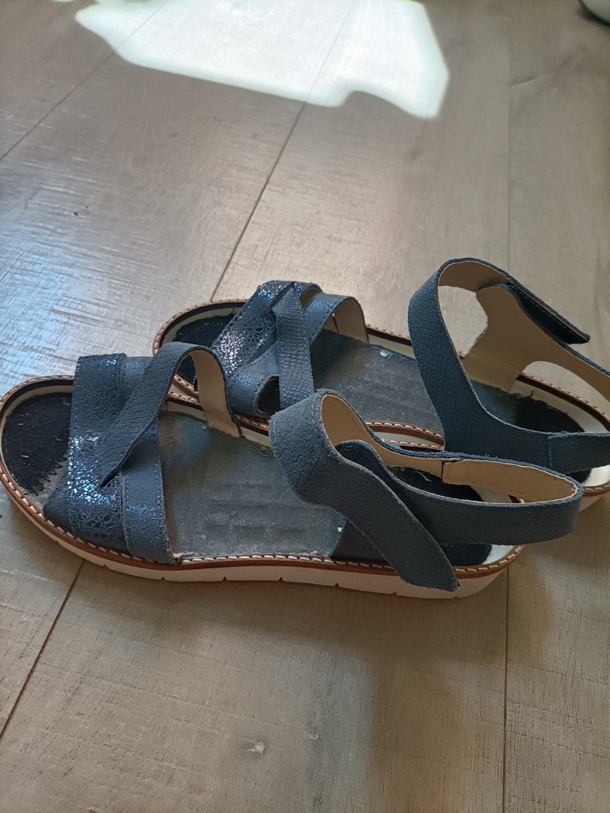 Feyn maat 38, Kleding | Dames, Schoenen, Feyn, Blauw, Gedragen, Sandalen of Muiltjes