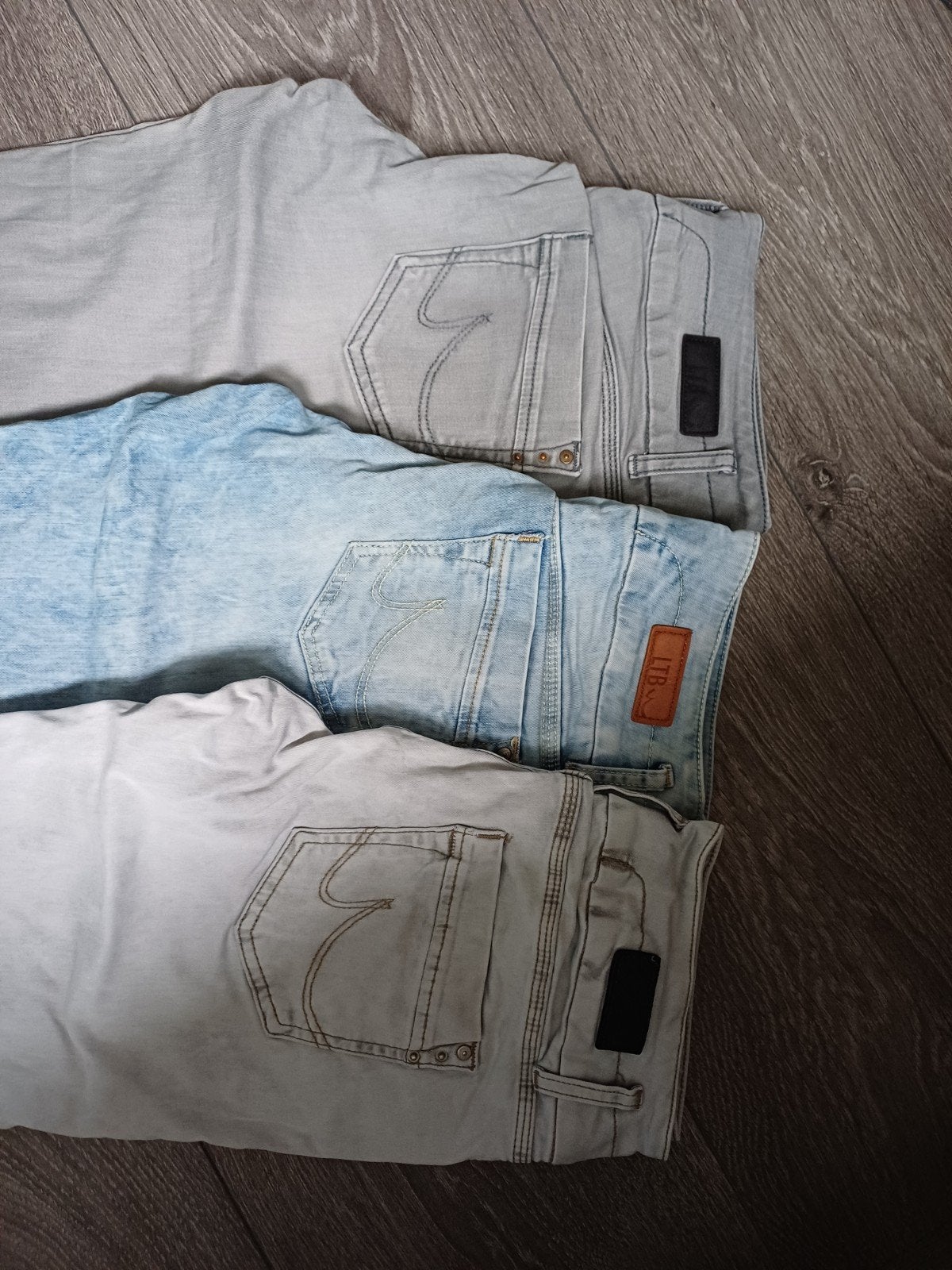 3x Dames Jeans -LTB Zena- Grijs, Lichtblauw, lichtgrijs -, Ophalen of Verzenden, LTB, W28 - W29 (confectie 36), Grijs