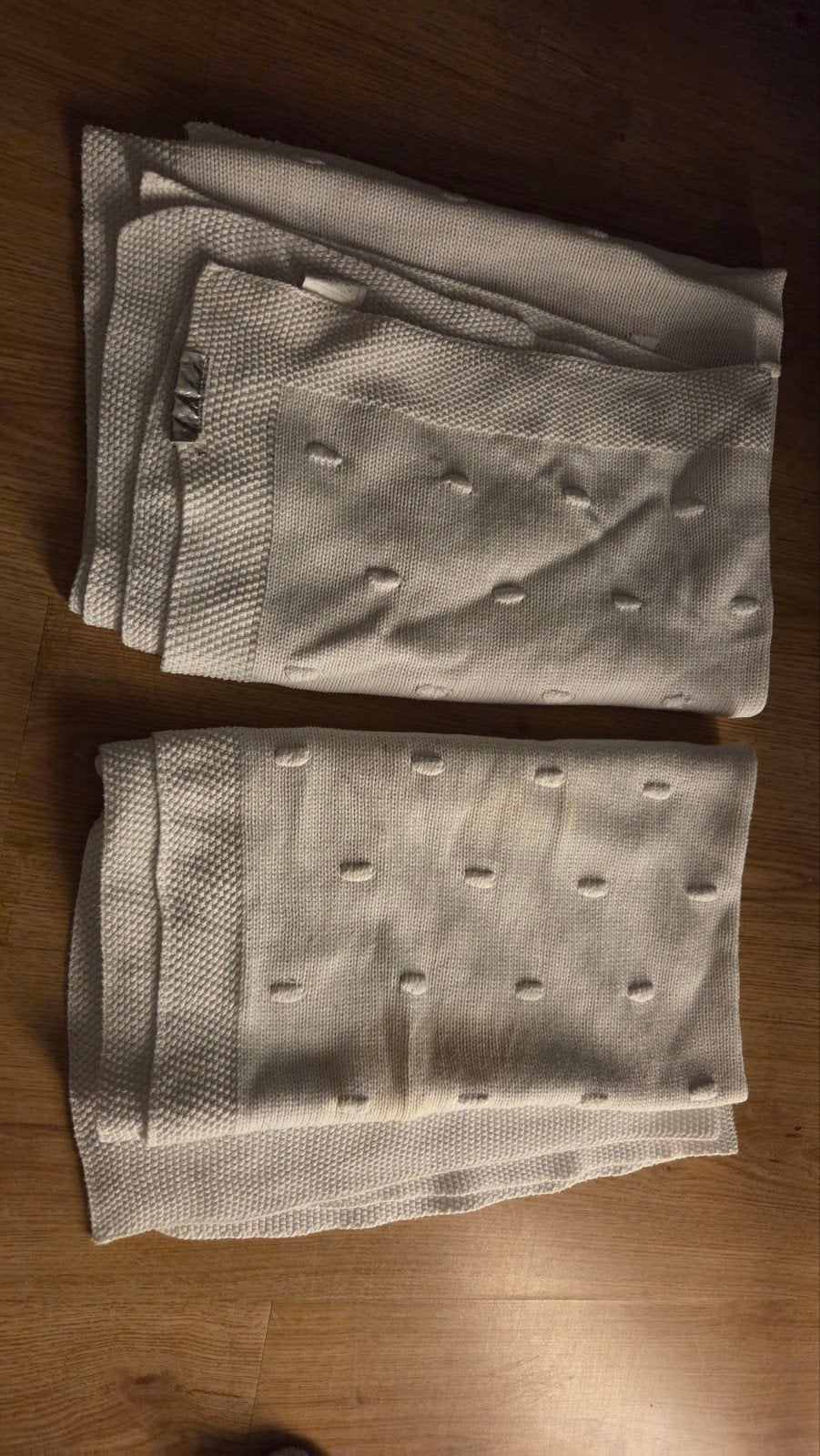 €25 Meyco 2 wieg/Ledikant dekentjes offwhite, Huis en Inrichting, Ophalen