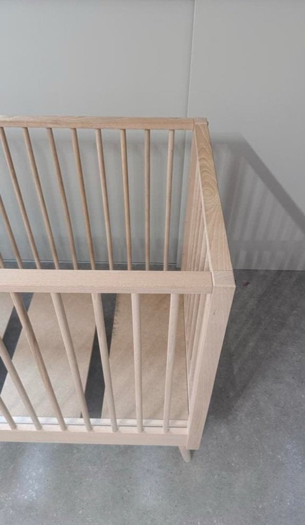 Ledikant - Europe Baby Evy Naturel, Kinderen en Baby's, Babywiegjes en Ledikanten, Ophalen, Zo goed als nieuw, Ledikant