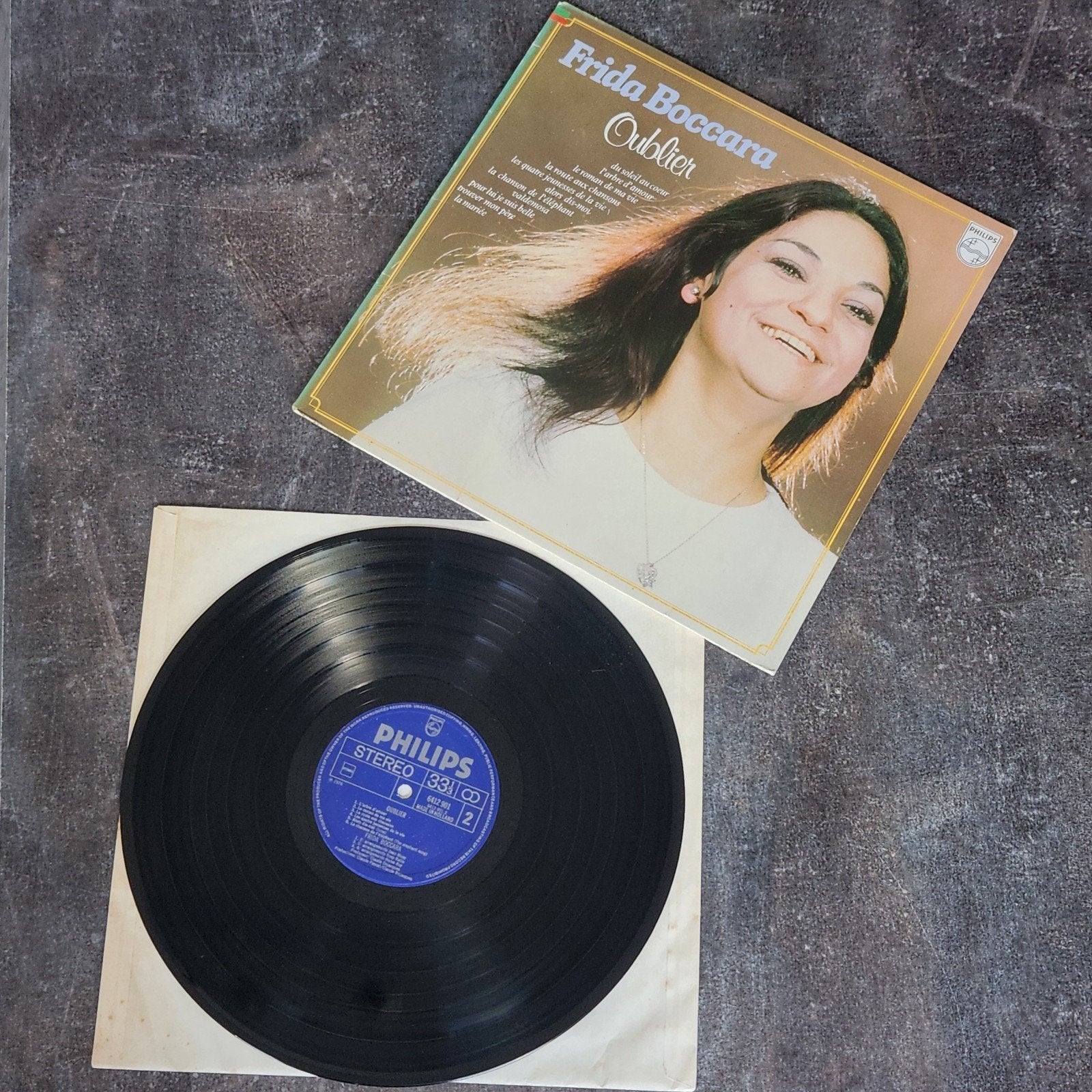 Frida Boccara - Oublier LP (Philips, 1976), Ophalen of Verzenden, Gebruikt, 12 inch