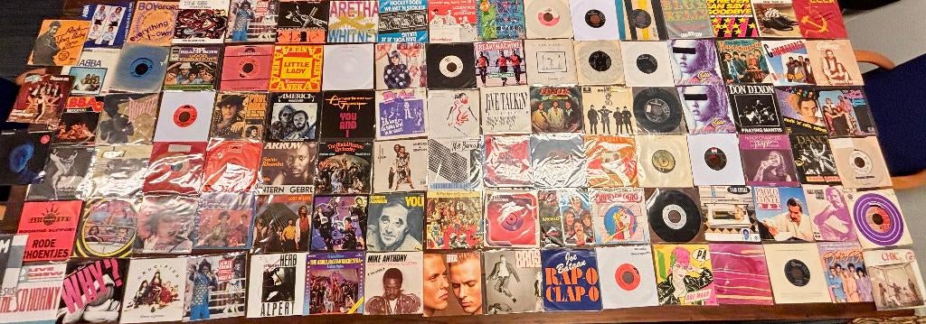 Prachtige partij singles +/- 500 stuks, Gebruikt, 7 inch, Single, Ophalen of Verzenden