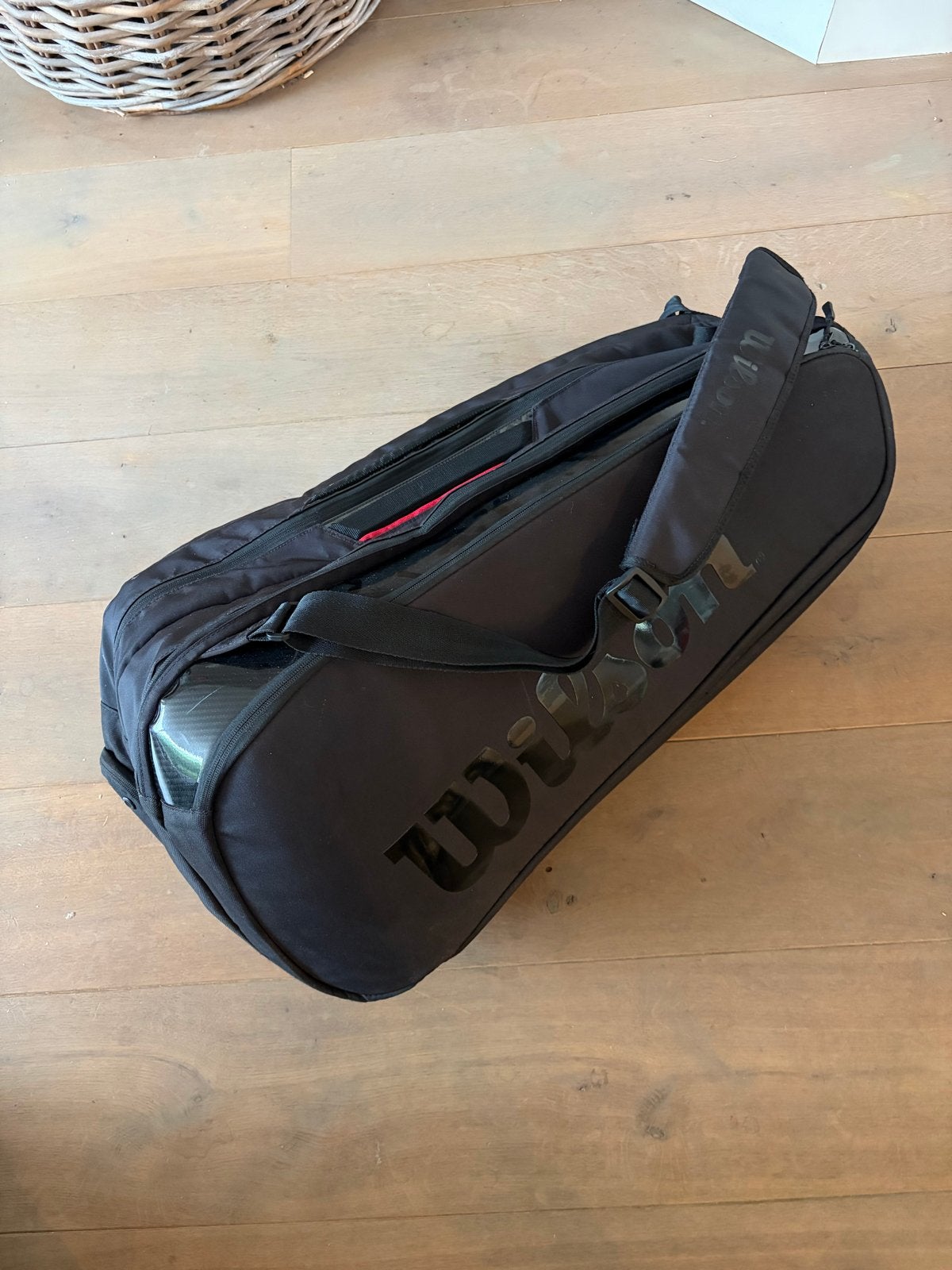 Wilson Tennistas voor 6 rackets - Zo goed als nieuw, Sport en Fitness, Tennis, Ophalen, Zo goed als nieuw, Tas, Wilson