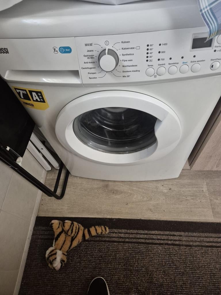 Zanussi 7kg Wasmachine - Voorlader met Diverse Programma's, Gebruikt, Ophalen of Verzenden, Voorlader, Energieklasse A of zuiniger
