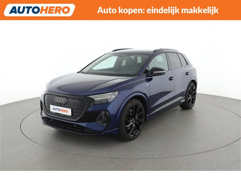Audi Q4 e-tron 50 quattro Launch edition S Competition 77 kW, Auto's, Audi, Met garantie (alle), Blauw, 420 min, 2110 kg