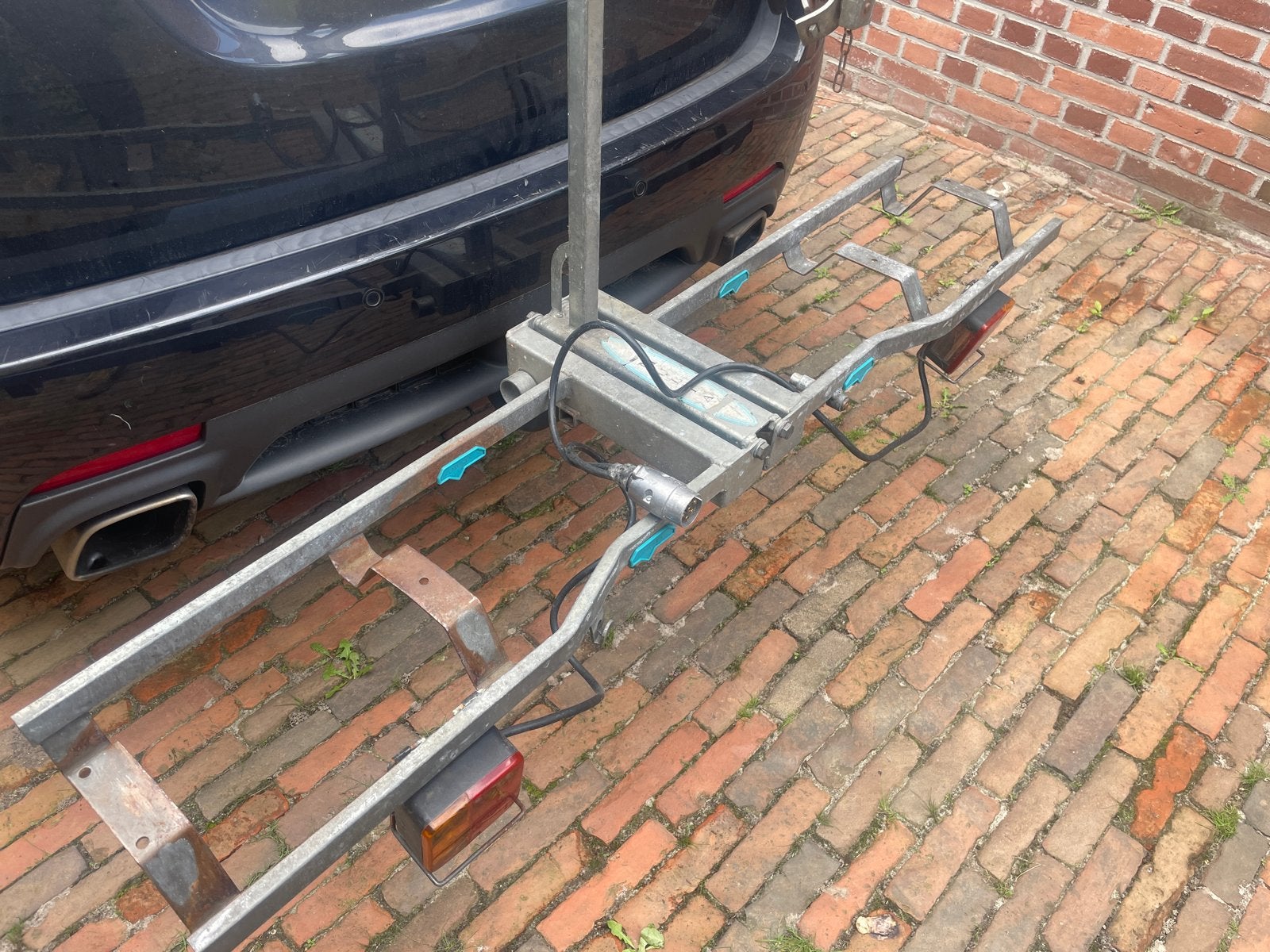 Stevige trekhaak fietsendrager voor 2 fietsen, Ophalen of Verzenden, 2 fietsen, Gebruikt, Trekhaakdrager