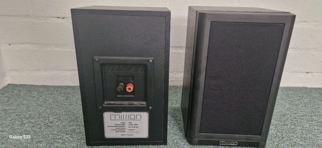 Mission 760i Boekenplank Luidsprekers - Made in England, Basreflex, Ophalen of Verzenden, Zo goed als nieuw, Mission