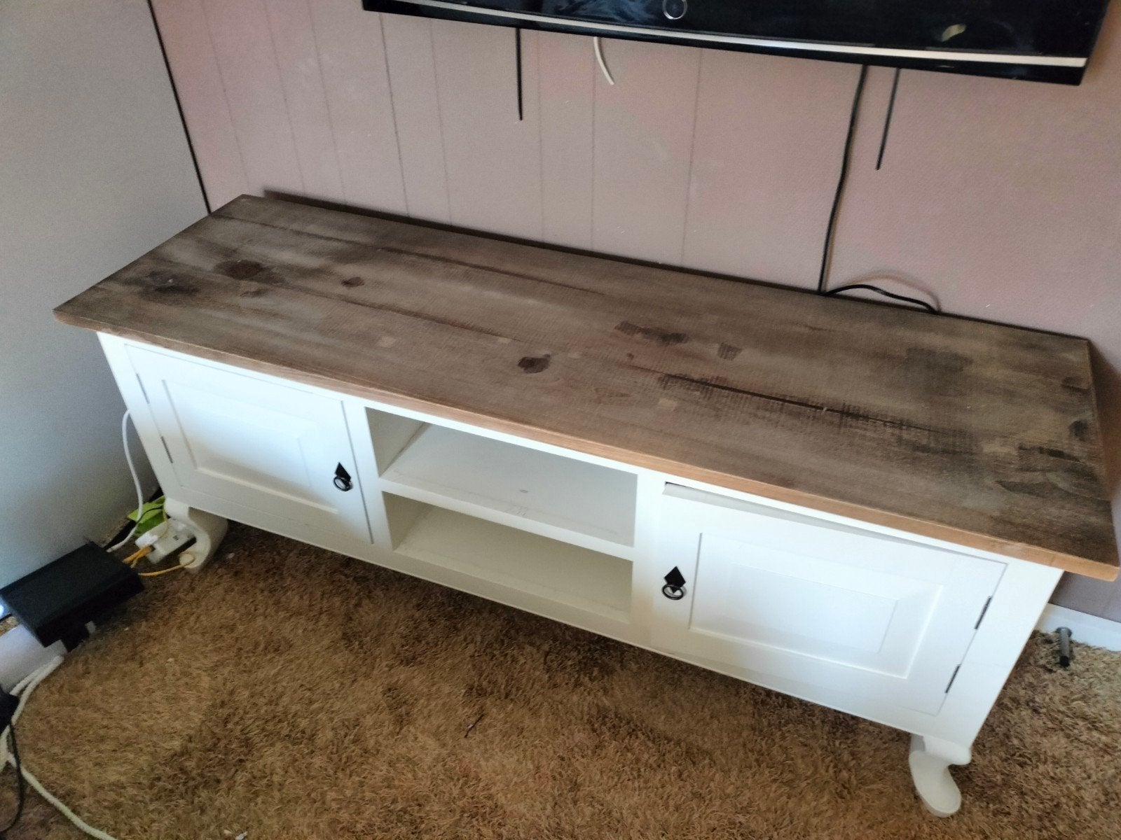 meubelset Dubbelman Design: salontafel, sidetable, tv-ka, Ophalen, Zo goed als nieuw, Overige houtsoorten