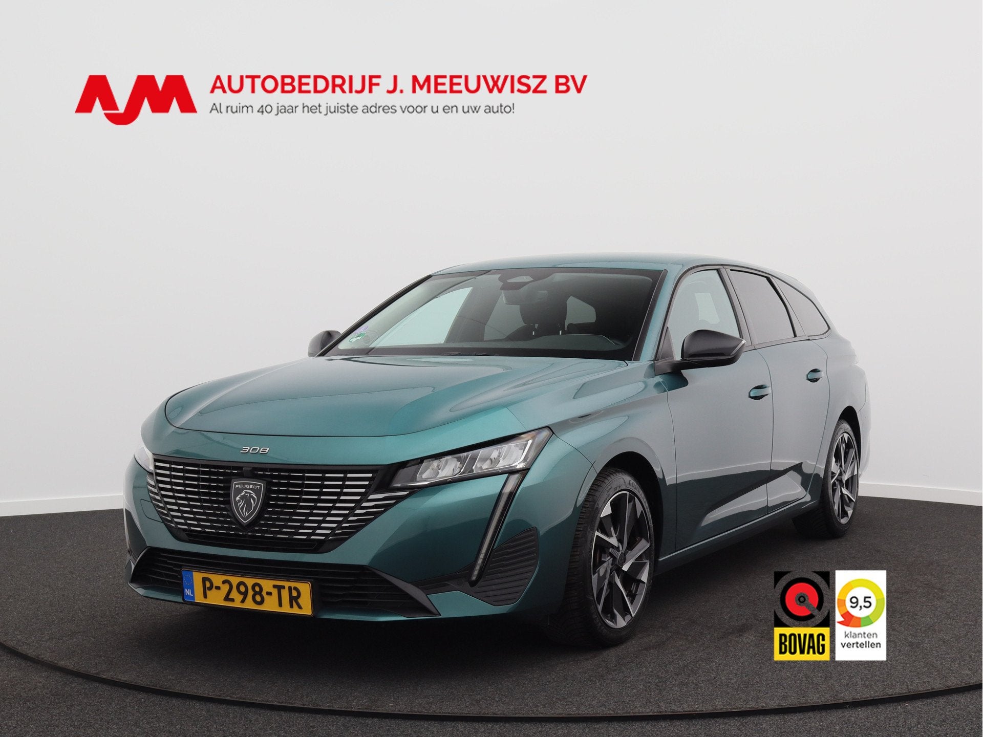 Peugeot 308 SW 1.2 PureTech Allure Pack Business/ compleet!, Auto's, Voorwielaandrijving, Parkeersensor, 1199 cc, Blauw