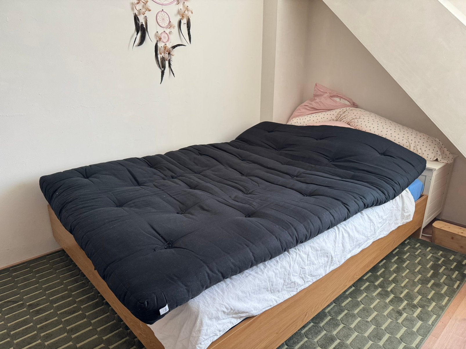 Futonmatras - Karup, Gebruikt, Zwart, Tweepersoons, 200 cm