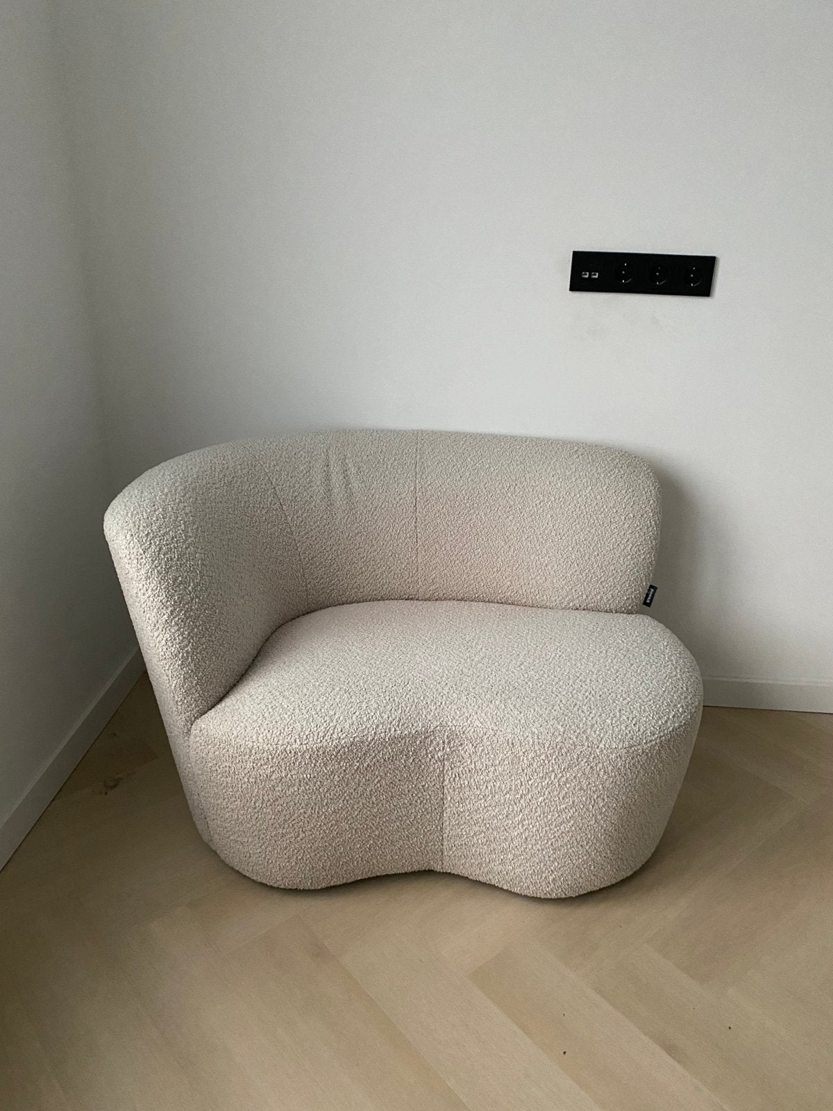 Wood teddy bankje, Huis en Inrichting, Ophalen, Zo goed als nieuw, Stof, 75 tot 100 cm