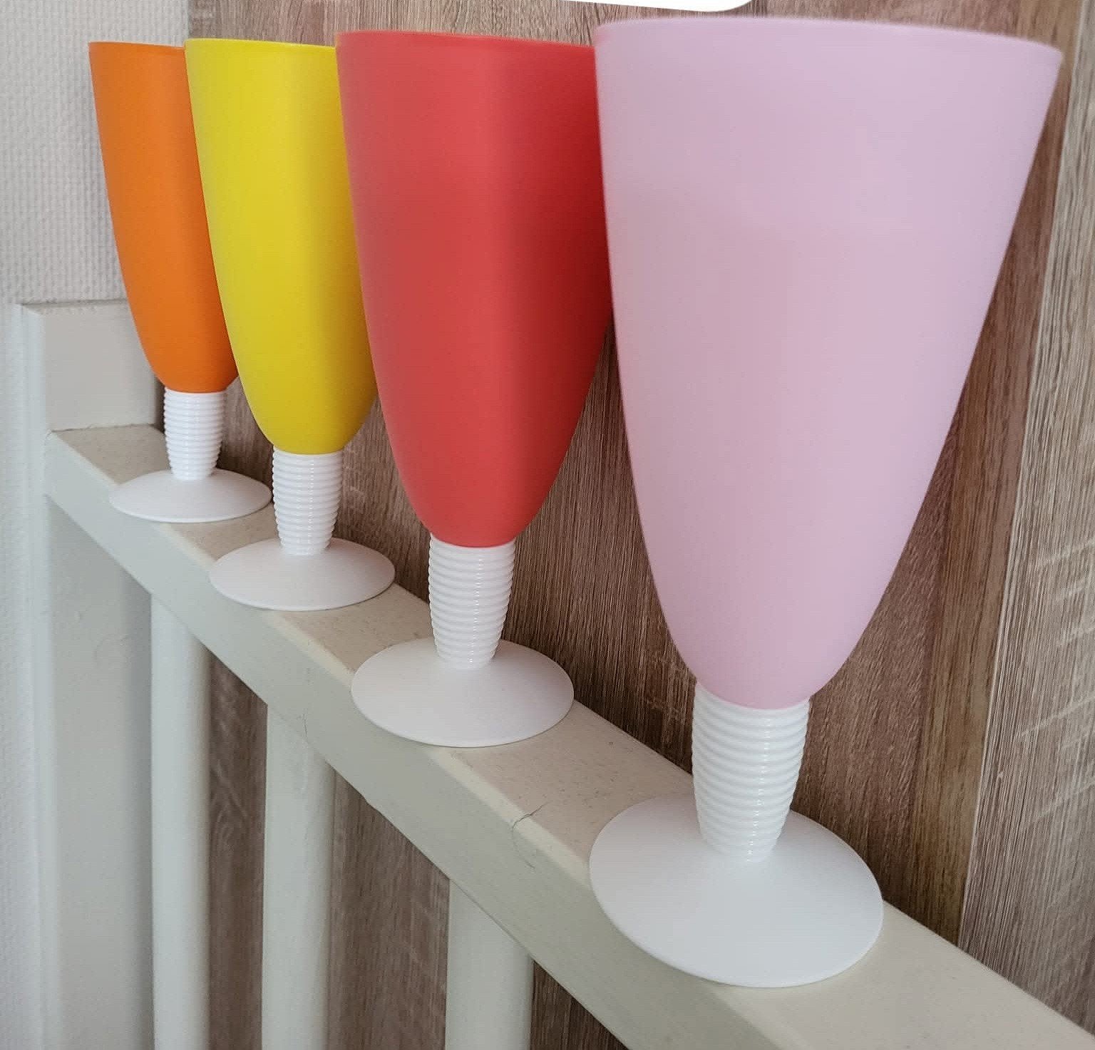 Set van 4 kleurrijke ijscoupe tupperware, Ophalen of Verzenden, Nieuw